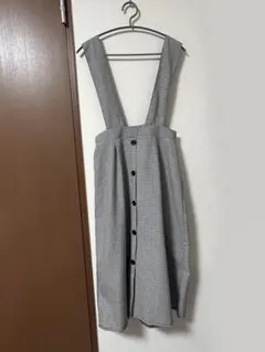 しまむら　ジャンパースカート　L ギンガムチェック