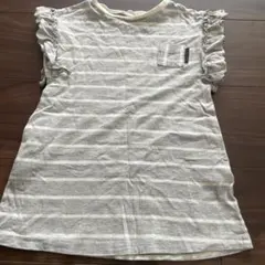 BREEZE ストライプ フリル袖 ワンピース 90