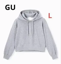 GUジーユー クロップドスウェットパーカ　L