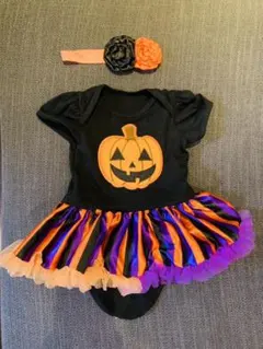 ハロウィン　コスプレ　サイズ70 ロンパースとヘアバンド