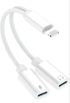 3」iPhone イヤホンジャックイヤホン 変換 2IN1 充電 音楽