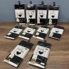新品 10足セット レギンススタイル 6分丈 8分丈 M〜L まとめ売り 黒