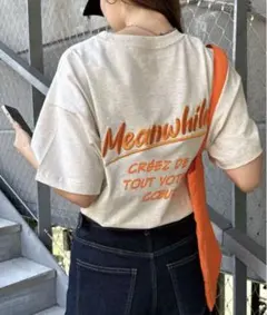 and Me プリントエンブロイダリーロゴTシャツ