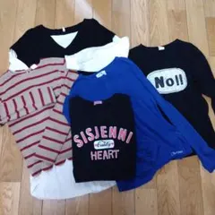 キッズ　トップス５着まとめ売り(１５０サイズ•中古品)