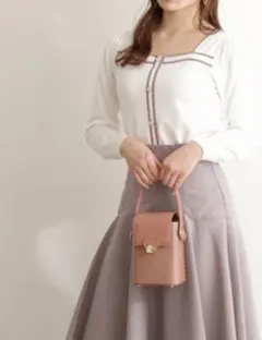 プロポーションボディドレッシング バイカラースクエアニット 未使用
