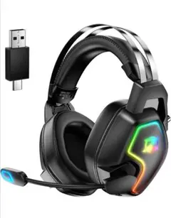 ゲーミングヘッドセット 3WAY接続ENCノイズキャンセリング 18時間連続使用