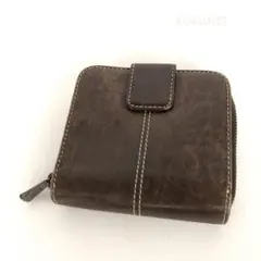 TOD'S トッズ レザー 二つ折り財布 ブラウン レディース ブランドのサムネイル