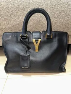 SAINT LAURENT ブラックレザー ハンドバッグ