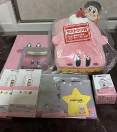 カービィ 一番くじ カフェ Ｅ賞 Ｇ賞 F賞 ラストワン賞 7点セット