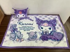 美品♡クロミちゃん ブランケット ひざ掛け ふわふわ フェイスケース付