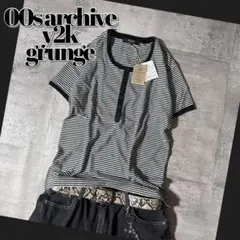 deadstock 00s striped henry neck s/s teeのサムネイル