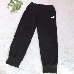 PUMA スウェットジョガーパンツ　ブラック　Ｍ　プリントロゴ