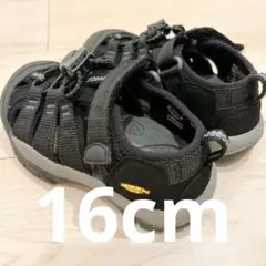 keen 16cm キッズ ブラック サンダル