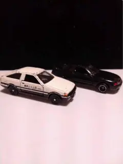 イニシャルD　頭文字D 藤原とうふ店 ミニカー　ホワイト　白　レア　レトロ ミニカーショップ ケンボックス ドリームトミカトヨタ頭文字D