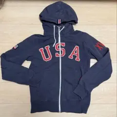 Nike USA トラック＆フィールド パーカー S ネイビー