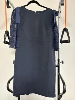 授乳服 ワンピース ネイビー　お宮参りのサムネイル