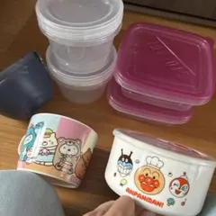 保存容器セット アンパンマン すみっコぐらし コンテナ×2×2種類ミニボウル2個