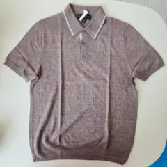 BROOKS BROTHERS ブラウン ニット ポロシャツ M- L-LL