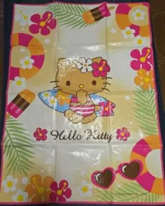 ハローキティ レジャーシート サンリオ当りくじ 日焼けキティ 巾着付き