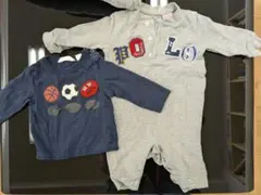 ロンパース・長袖シャツセット（60cm）