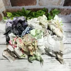 はぎれ　カットクロス　まとめ売り 薔薇布 ローズ布 アイロンパッチワーク布