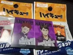 ハイキューアクリルマグネット牛島若利・天童覚2点セット！！