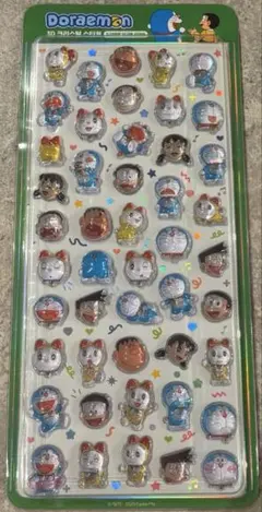 【正規品】　韓国限定シール　ドラえもん　ボンボンドロップシール　緑
