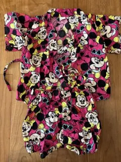 【美品】ディズニー ミニーちゃん 甚平 95㎝ Sophitica 綿100%