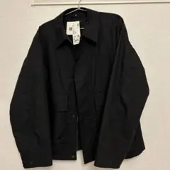 【完売品】コットンショートブルゾン　M ブラック