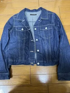 濃紺デニムジャケット ショート丈