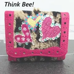 Think Bee　ピンク　がま口　三つ折り財布　二つ折り財布　折りたたみ 財布のサムネイル