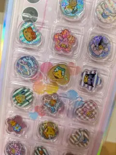 新品　サンリオ おはじきシール　Kira Coro 日焼け　キティ　クロミ　他
