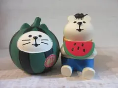 すいか猫＆シロクマセット