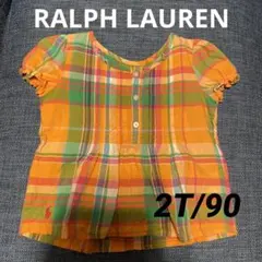RALPH LAUREN 2T/90 チェック柄 シャツ