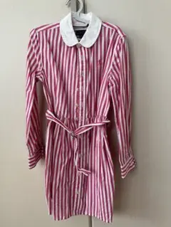 ポロラルフローレン/ストライプ長袖ワンピース