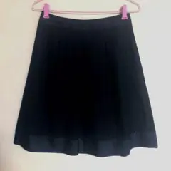 amaca アマカ♡ スカート 黒　膝丈　M 刺繍　コットン