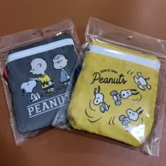 SNOOPY スヌーピー エコバッグ マイバッグ　ショッピングバッグ　2点