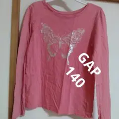 140 GAP　ロンT　長袖カットソー　バタフライ