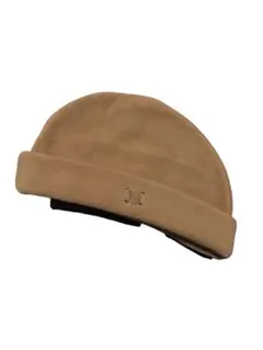 CELINE セリーヌ ベージュ 折り返し付きニット帽 帽子 キッズ