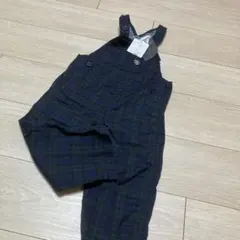 ミキハウス Black Bear オーバーオール M ネイビー系