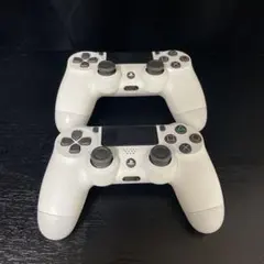 PS4 ワイヤレスコントローラー ホワイト 2個セット