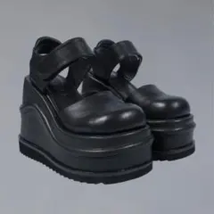 【箱付き】UNIF 厚底サンダル ブラック Y2Kのサムネイル