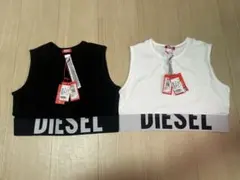 DIESEL ディーゼル タンクトップ Mサイズ 黒 白