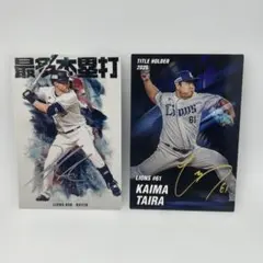 カルビー プロ野球チップス ネビン 平良海馬 2枚セット