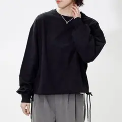 新品☆裏毛ドロストプルオーバー