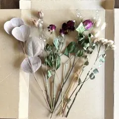 ドライフラワー各種　花材　長め　スワッグ　ブーケ