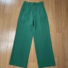 最終値下げ！美品✨GRL グレイル　ワイドパンツ　グリーン　Sサイズ