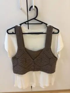 【ナノユニバース】ビスチェ&Tシャツセット