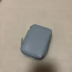 ブルー合成皮革 キーケース