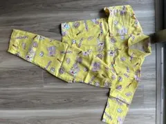 ノンタン パジャマ 上下セット イエロー120cm